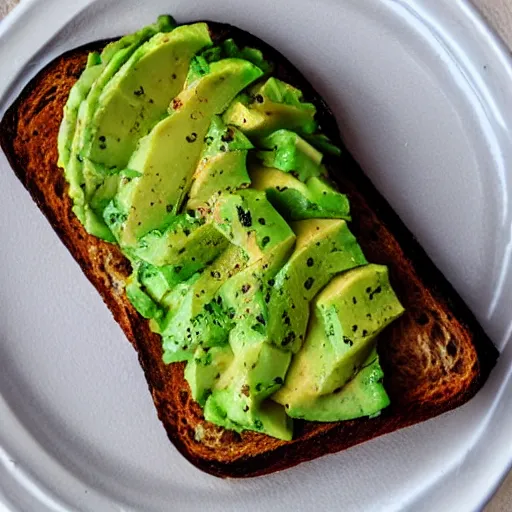 Prompt: highly detailed avocado toast