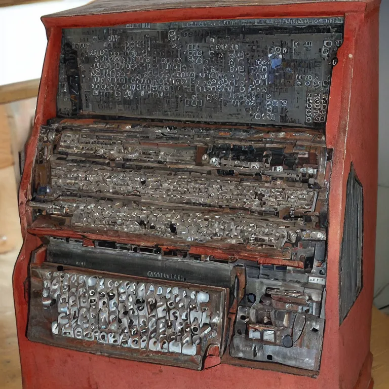 Image similar to ancient slavic computer machine