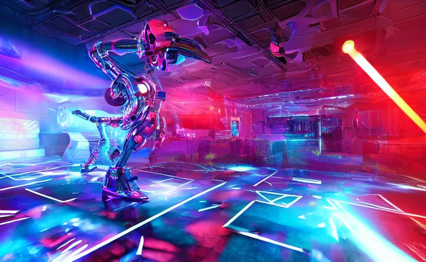 Prompt: robomom cybercore disco rave, highly detailed, extremely high quality, hd, 4 k, 8 k, professional photographer, 4 0 mp, lifelike, top - rated, award winning, cinematic, realistic, detailed lighting, detailed shadows, sharp, no blur, edited, corrected, trending