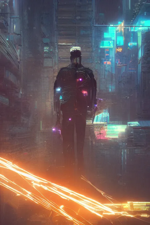 Image similar to an incredible digital art painting of synapse firing, beeple and jean giraud, abstract conceptual, metaphysical, cinema 4 d, octane render, cyberpunk theme