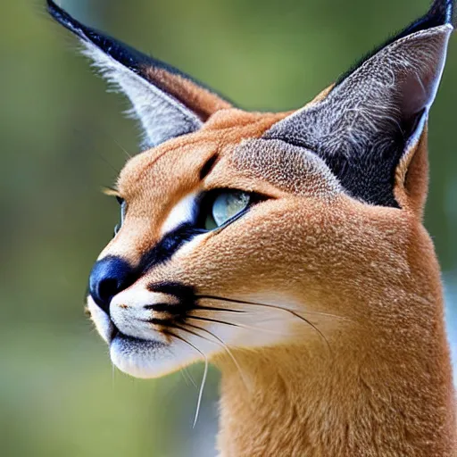 Image similar to high quality closeup shot of a caracal