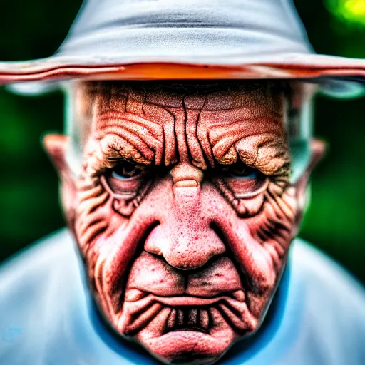 Image similar to photograph portrait of Popeye, intricate detail, sigma 85mm f/1.4, 4k, depth of field, high resolution, 4k, 8k, hd, full color