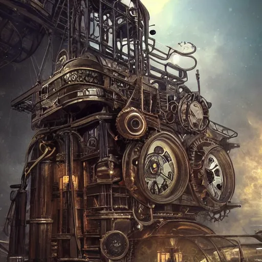 Image similar to steampunk metal machine, details face, detailed body, realistic body proportions, unreal engine, by popular digital artist, digital, artstation, detailed body, heavenly atmosphere, digital art, overdetailed art, trending on artstation, cgstudio, the most beautiful image ever created, dramatic, award winning artwork, beautiful scenery