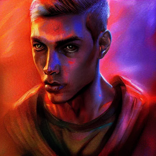 Prompt: achiles, hero, troy, blood, digital painting, hyperdetailed, volumetric lighting, sharp focus, portrait, intricate