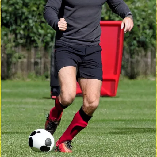 Image similar to Ryan Reynolds playing soccer