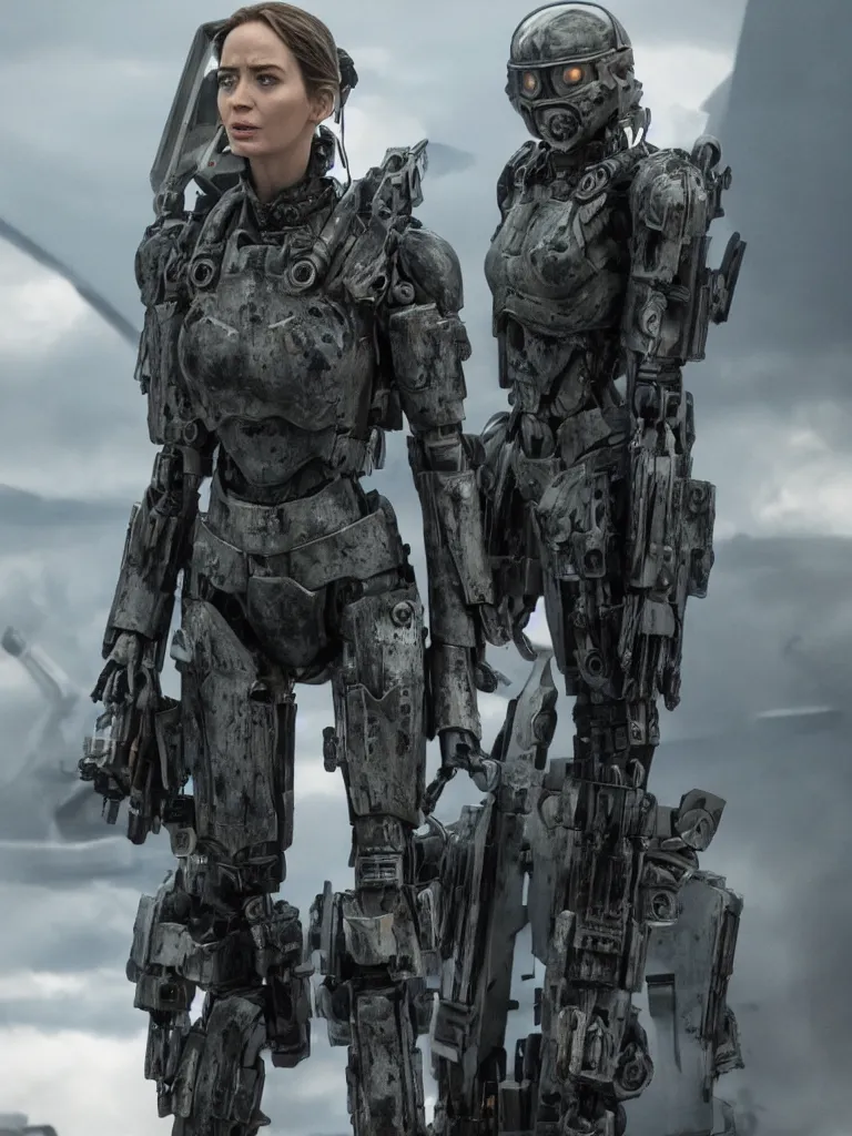 emily blunt in futuristic power armor, edge of | Stable Diffusion | OpenArt