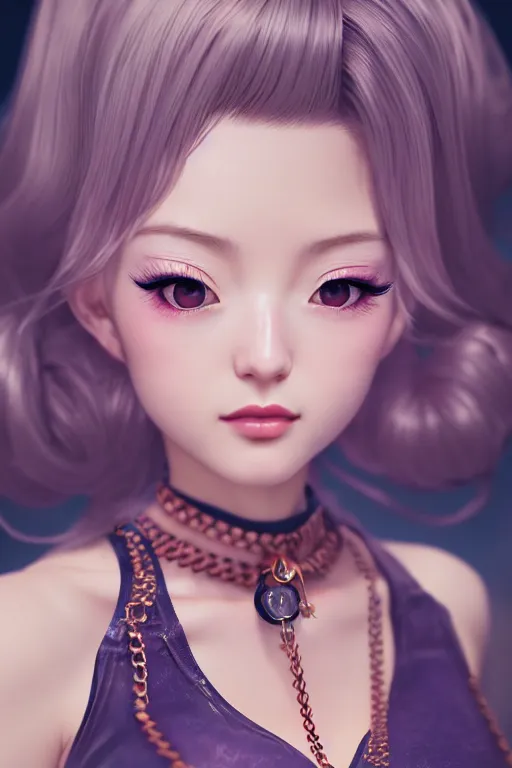 Image similar to a pin up and beautiful fashion charming dreamlke japan girl with lv jewelry, character art, art by wlop and and ilya kuvshinov, hyperdetailed, 8 k realistic, symmetrical, frostbite 3 engine, cryengine, dof, trending on artstation, digital art