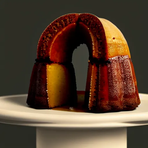 Prompt: portrait of a glazed bundt cake shaped like a woman, digital art, cinematic, ultradetail, 8k, painting, imaginefx, trending on artstation