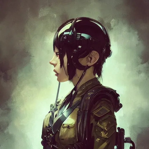 Prompt: portrait of a facist miku hatsune, epic, tragic, military art, fantasy, dieselpunk, hd shot, digital portrait, beautiful, artstation, comic style, by artgerm, guy denning, jakub rozalski, magali villeneuve and charlie bowater