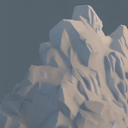 Image similar to hyperrealistic fogy luminus mountain range blob bengal cat cornice iceberg rack, by peter paul rubens and paul cezanne and anton pieck, low poly, unreal engine, cluttered