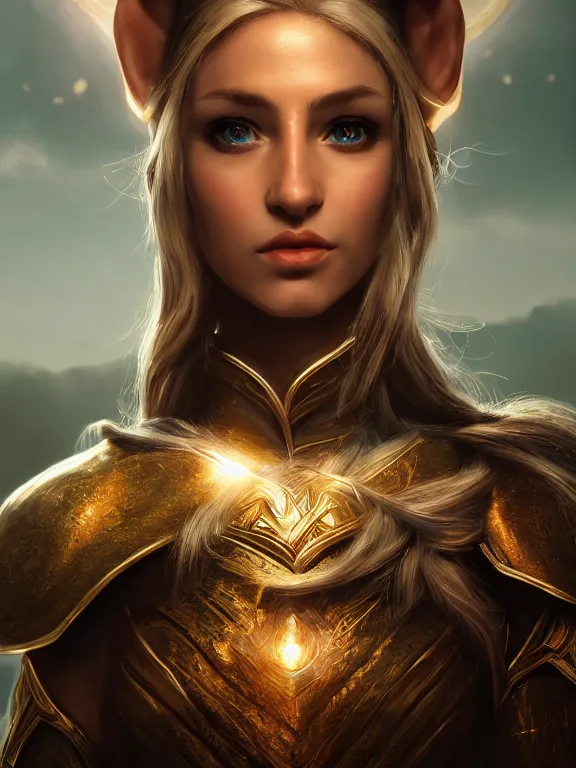 Prompt: portrait art of high elf 8 k ultra realistic, lens flare, atmosphere, glow, detailed, intricate, full of colour, cinematic lighting, trending on artstation, 4 k, hyperrealistic, focused, extreme details, unreal engine 5, cinematic, masterpiece