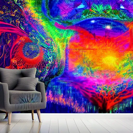 Image similar to If we had more time, We could live forever, Just you and I, We could be together, psychedelic digital art, 8K beautiful detailed mural