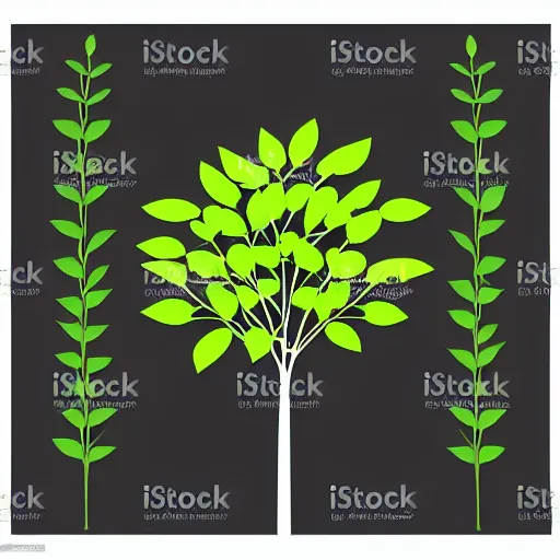 Image similar to simple vector art moringa oleifera trending on artstation