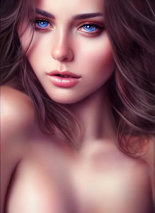 Image similar to a gorgeous female photo, professionally retouched, realistic, 1 0 0 0 0 0 strands of hair, smooth face, perfect eyes, symmetrical, full body shot, wide angle, sharp focus on eyes, 8 k high definition, insanely detailed, intricate, elegant, art by artgerm