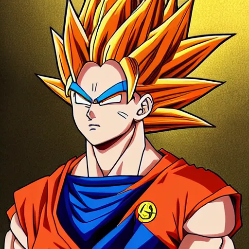 Image similar to Lebron James cosplay as Goku, super saiyan, Dragonball Z anime artwork, detailed digital art, colourful masterpiece beautiful beautiful beautiful