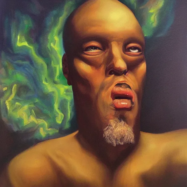 Image similar to Lord Morpheus Dream of the Endless, oil painting portrait