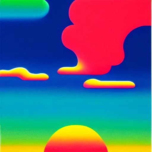 Image similar to clouds gradient background by shusei nagaoka, kaws, david rudnick, airbrush on canvas, pastell colours, cell shaded, 8 k