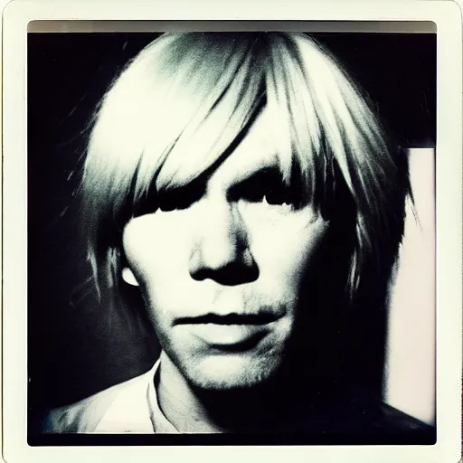 Prompt: Polaroid Portrait of Andy Warhol doing anime cosplay, taken in the 1970s, photo taken on a 1970s polaroid camera, grainy, real life, hyperrealistic, ultra realistic, realistic, highly detailed, epic, HD quality, 8k resolution, body and headshot, film still, front facing, front view, headshot and bodyshot, detailed face, very detailed face