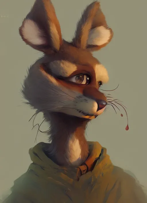 Image similar to a beautiful portrait of an anthropomorphic fursona furry disney character by cory loftis, fenghua zhong, ryohei hase, ismail inceoglu and ruan jia. volumetric light, artstation