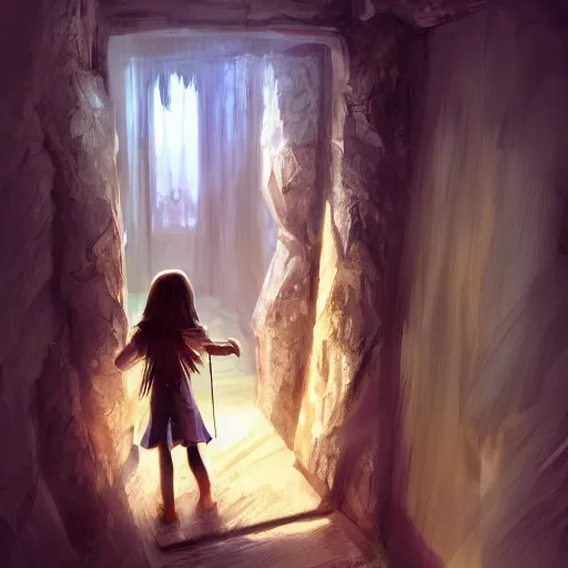 Prompt: the closet to narnia, dynamic lighting, fantasy concept art, trending on art station, stunning visuals, creative, cinematic, ultra detailed