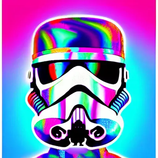 Image similar to “Lisa Frank Stormtrooper”