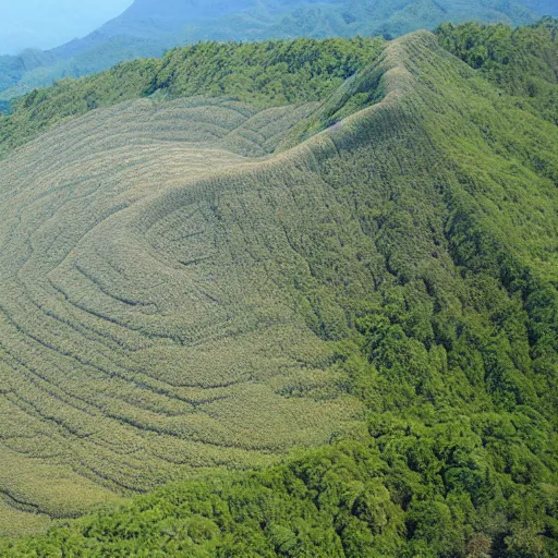 Prompt: Mount Fujiama topography