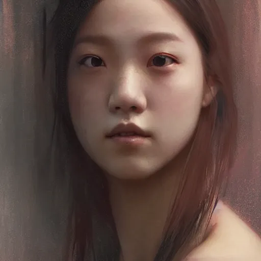 Image similar to jisoo of blackpink, hyperrealistic portrait, bladerunner street, art of elysium by jeremy mann and alphonse mucha, fantasy art, photo realistic, dynamic lighting, artstation, poster, volumetric lighting, very detailed face, 8 k, award winning