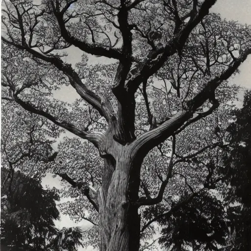 Prompt: a tree 1930