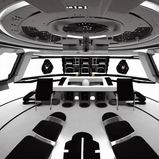 Prompt: interior of a spaceship