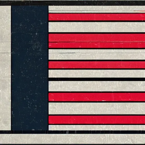 Prompt: the flag of a glitching society