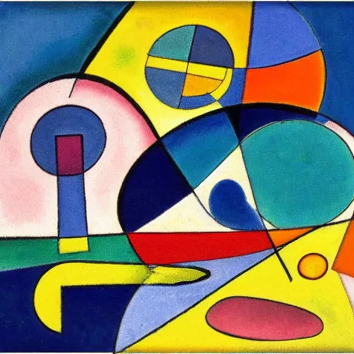 Image similar to novo nordisk logo by kandinsky, oil on canvas