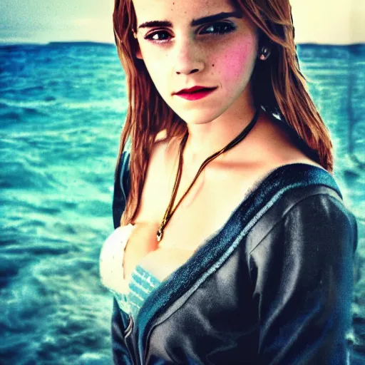 Image similar to a photo of emma watson in the style of nami