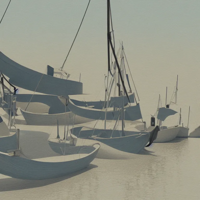 Image similar to a picture of a rising tide lifts all boats. visual art, 8 k resolution, 3 d modelling, accent lighting, art nouveau