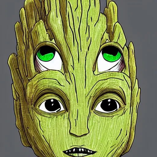 Prompt: female groot