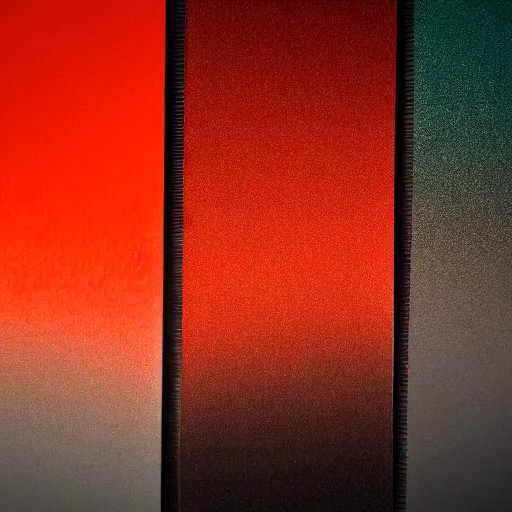 Image similar to a color gradient, red, orange, carbon