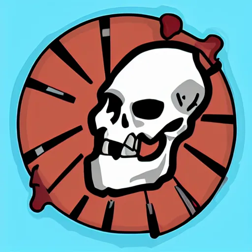 Prompt: flat fantasy art rpg skill icon of divine burning skeleton