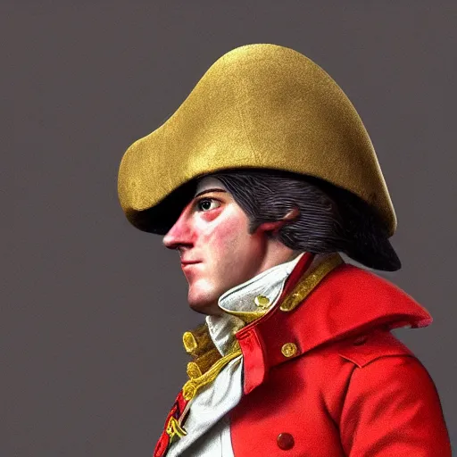 Prompt: A male 18th century British Redcoat Soldier wearing a tricorne hat, artstation, very detailed, award winning trending, historical, masterpiece, realism