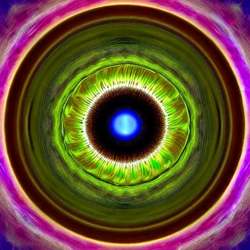 Image similar to fractals reflected in an eyeball