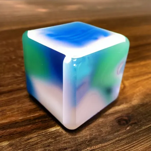 Prompt: resin cube, 1 6 : 9