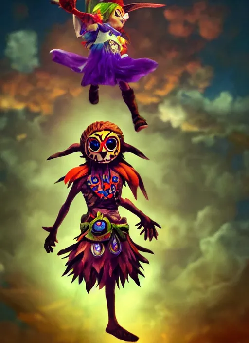 skull kid majoras mask official art