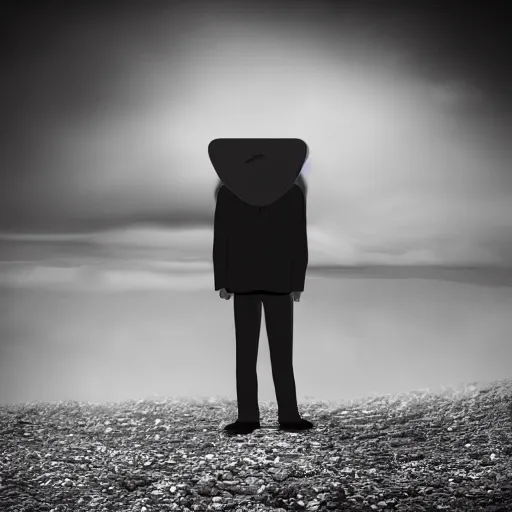 Image similar to a man with no face