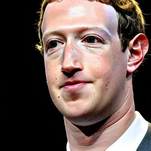 Image similar to mark zuckerberg has lizard eyeballs