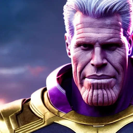 Image similar to ted danson as thanos, hd 4k photo