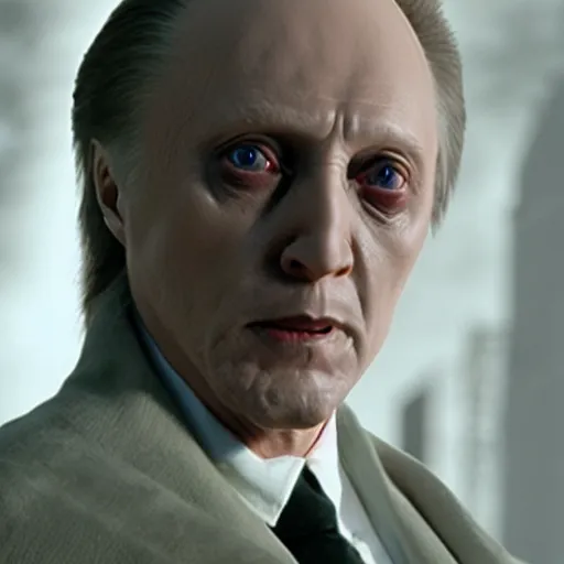 Image similar to christopher walken as lord voldemort