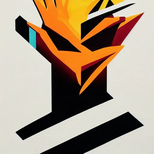 Image similar to Claw of Street Fighter 4 profile picture by Sachin Teng, asymmetrical, Organic Painting , Violent, Powerful, geometric shapes, hard edges, energetic, graffiti, street art:2 by Sachin Teng:4