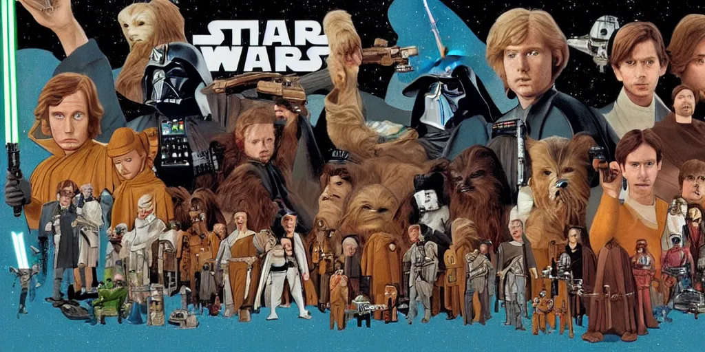 Prompt: Star Wars in the style of Wes Anderson