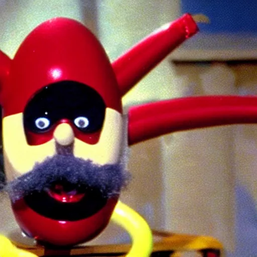 Image similar to a still of dr. robotnik in an episode of kids in the hall