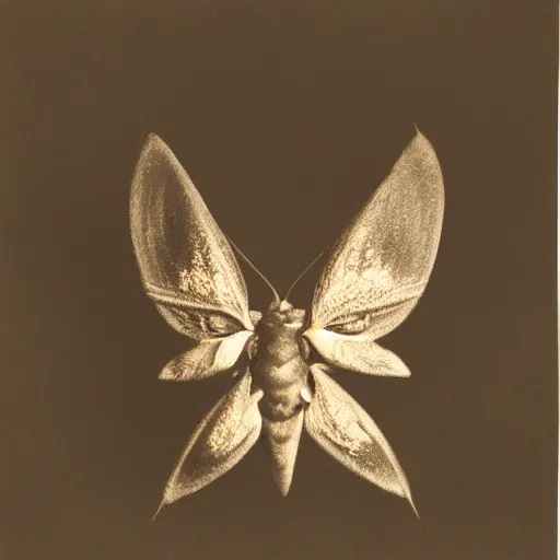 Image similar to moth boy, photograph