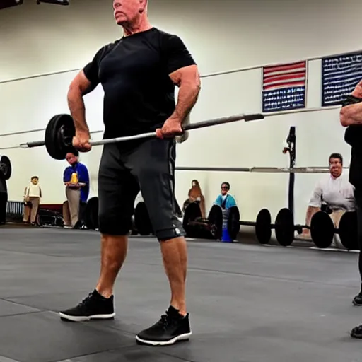 Prompt: muscular Biden Deadlifting