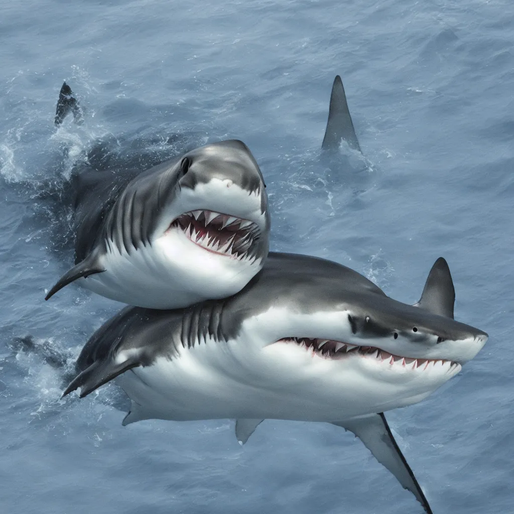 Prompt: killer shark, hyper realistic, sharp focus